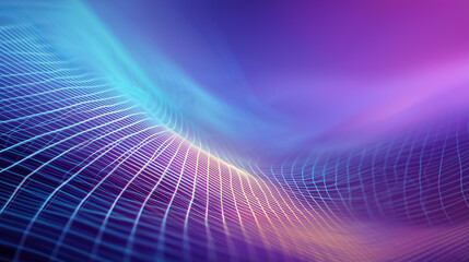 Minimal abstract tech background with grid lines and subtle blue-purple gradients, ideal for interface mockups