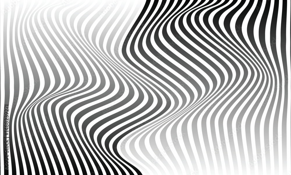 Poster abstract seamless gradient vertical line wave pattern.