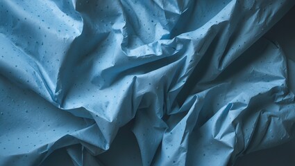 Sheet with a background of crumpled dotted paper texture