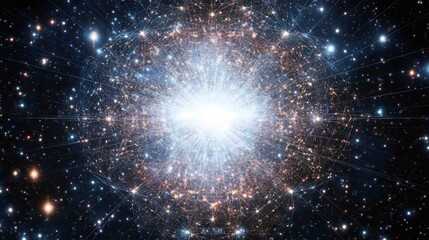 Multiverse depicted in fractal geometry repeating infinite structures layered in luminous grids featuring mathematical art