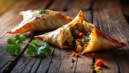 Spicy street food: Potato samosa, a popular snack
