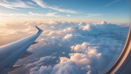 Obraz premium Cloudscape observed from an aerial perspective