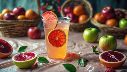 Fototapeta premium Drink-Ready Hard Apple Cider Ale