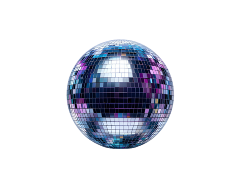 disco ball isolated on transparent background