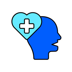 Icon a health awareness, isolated against a clean background.