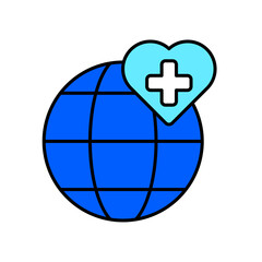 Icon a universal healthcare, isolated against a clean background.