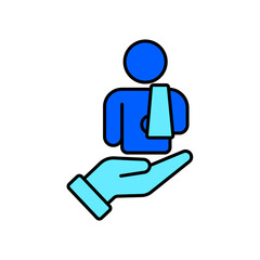 Icon a primary care, isolated against a clean background.