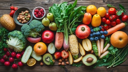 The general idea is selecting nutritious food items for a balanced diet during shopping.