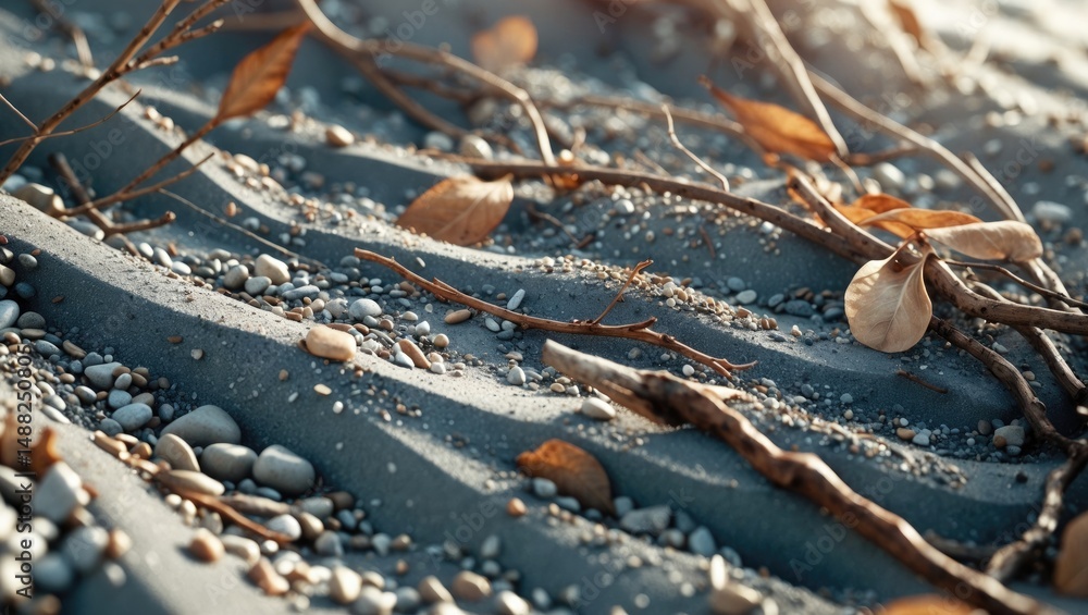 Aufkleber high-definition image showcasing the texture of dry soil. ideal for backgrounds and textures.