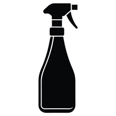 cleaner element isolated spray bottle on white background  