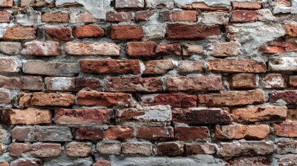 Obraz premium Rustic Red Brown Brick Stone Wall Texture Background