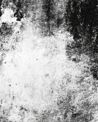 Textured abstract wall surface with grunge details in black and white