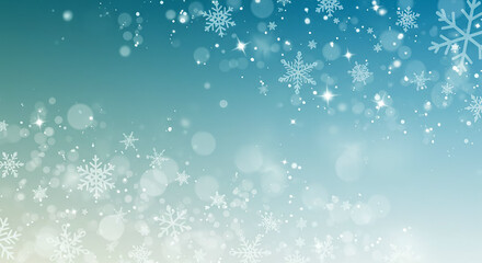 Fototapeta premium Snowflakes and Winter Background Perfect for Christmas Holiday Season