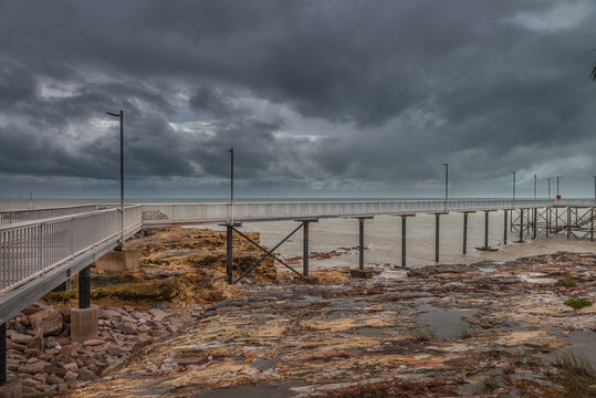 Cyclone Blanche sky at Nightcliff Jetty