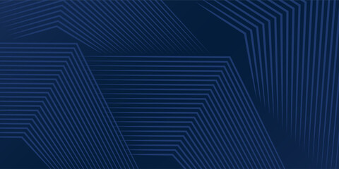 Dark blue background. Modern line stripes curve abstract presentation background. Luxury paper cut background. Abstract decoration Vector illustration