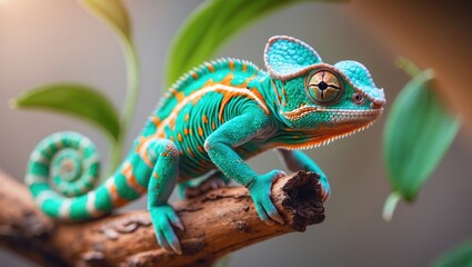 Obraz premium Miniature Dwarf Chameleon