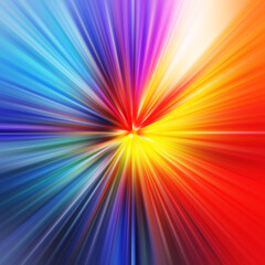 Obraz premium Colorful zoom motion effect. Abstract background. Color lines. Colored texture backdrop and banner.