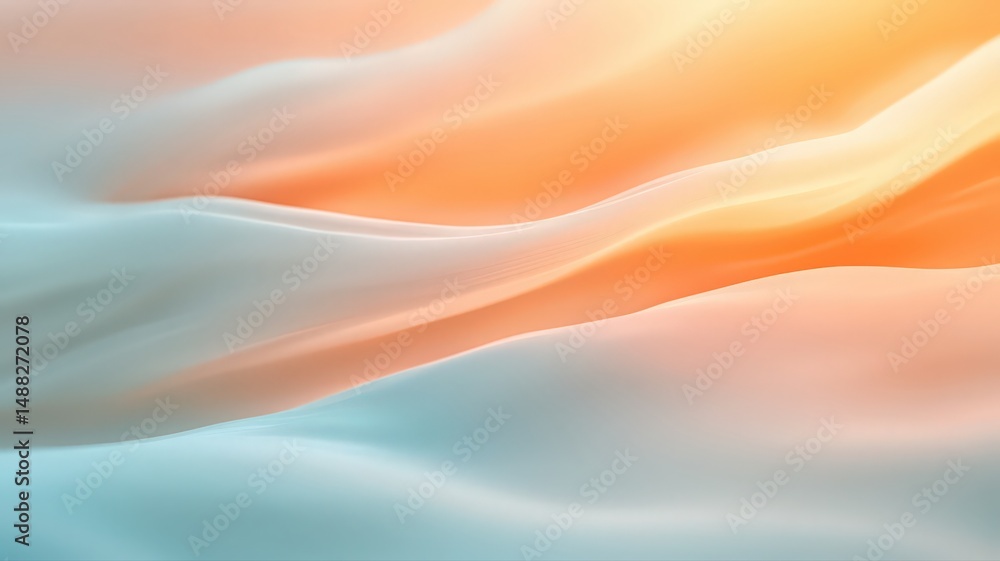 Poster abstract pastel fabric texture with soft waves and gradient colors