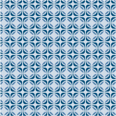 Fototapeta premium seamless pattern with blue flowers