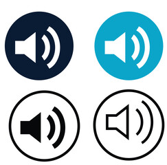 Cute cartoon hand vector set sound icon.