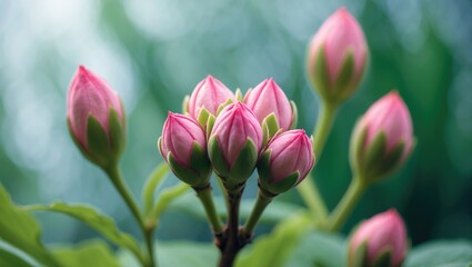 Obraz premium Detailed view of Pink Schlumbergera on white surface