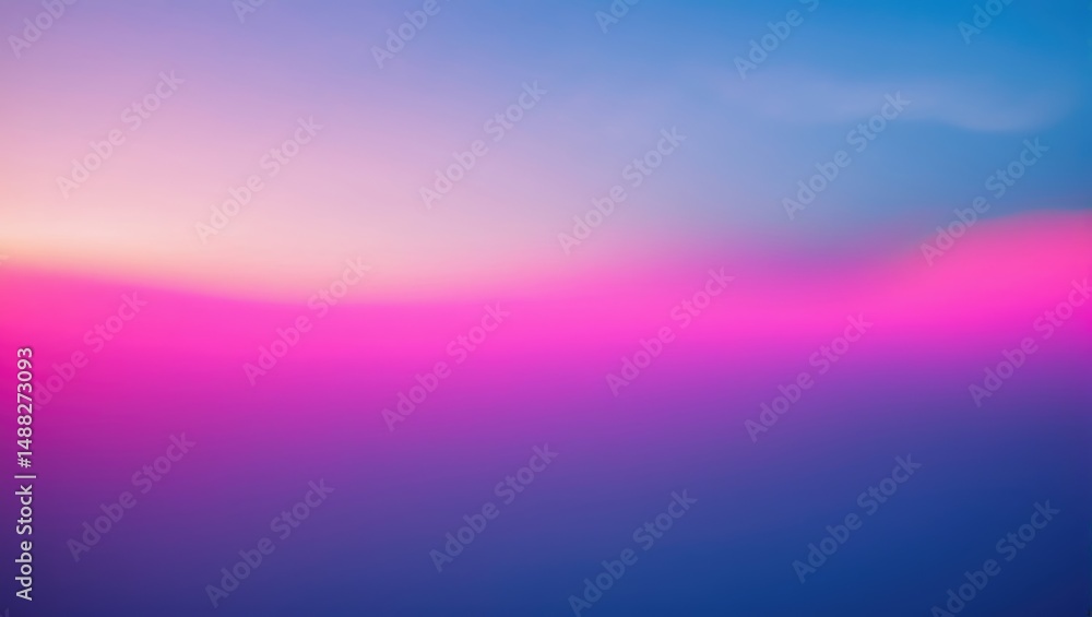 Poster futuristic neon color gradient on a blur fluorescent background with vivid ultraviolet glow, minimal