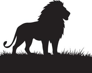 Lion of Grace Illustration – Majestic Animal Art Symbolizing Strength and Elegance