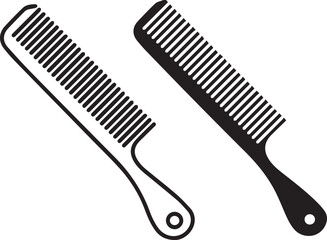 plastic comb, blue comb, simple comb, everyday object, household item, simple design, minimalist, flat lay, digital illustration