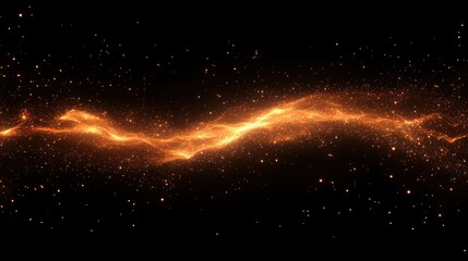 Abstract fiery energy flow