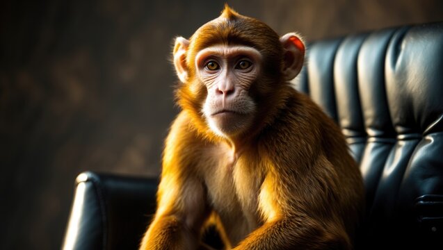 Monkey anticipating a visitor.