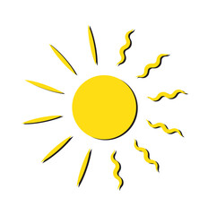 Sun icons. Sun vector icon set in black color isolated set. solar isolated icon. sunshine sun icon vector illustration icons . 