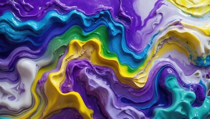 Colorful abstract background, wallpaper, and texture. Blending paints. Contemporary art. Marble effect.