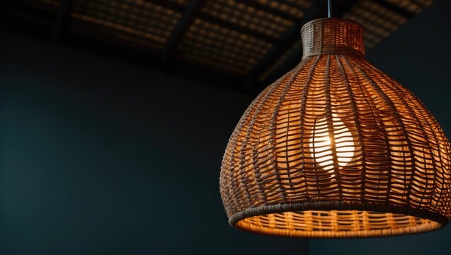 Ratten lamp set against an all-black background
