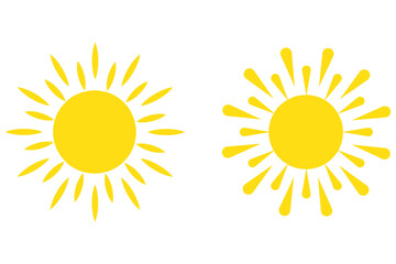 sun for web icons. solar isolated icon. sunshine sun icon vector illustration icons