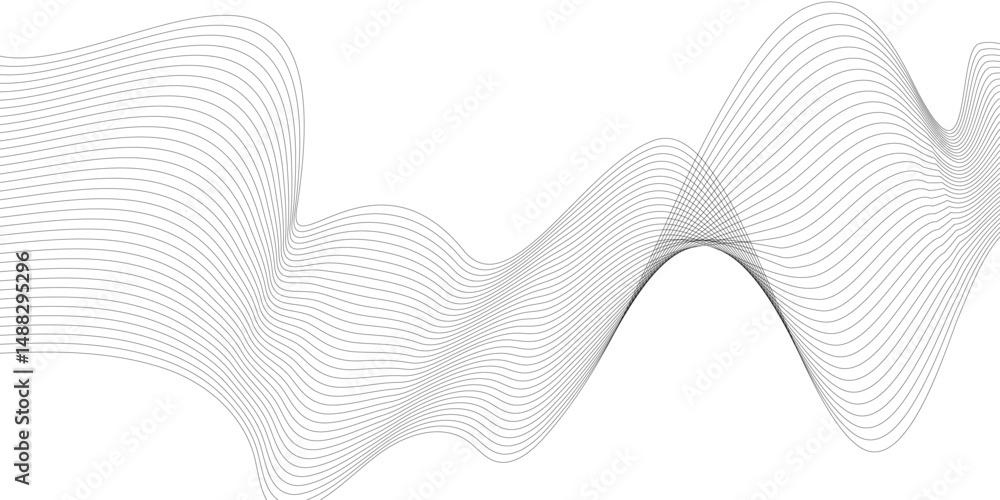 Poster abstract background with business lines. technology, data science, geometric border pattern. isolate