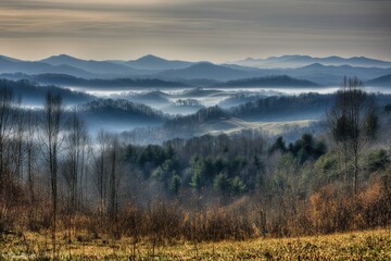 Misty Appalachian Mountains