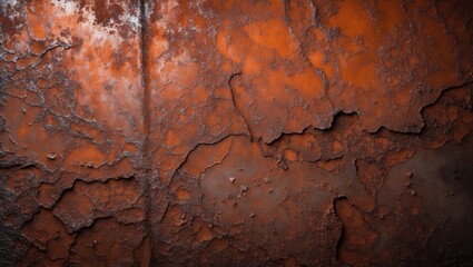 Fototapeta premium Industrial grunge pattern featuring oxidized metal surfaces