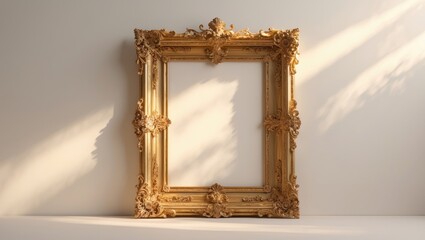 Classic picture frame on a plain white background.