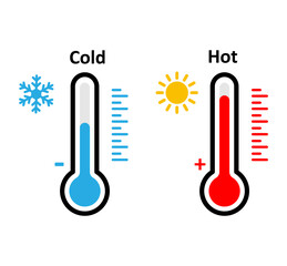Temperature maintains the thermometer hot or cold.