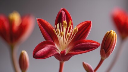 Fototapeta premium Closeup of Red Majors Flower