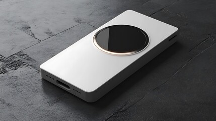 Sleek wireless charger showcasing minimal design, modern aesthetics, tech innovation