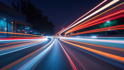 Nighttime, Lights and Light Paths