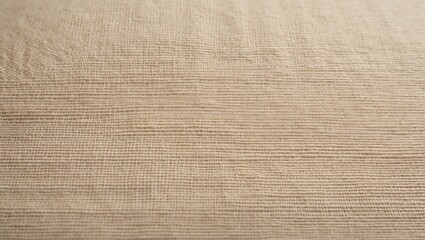 Fototapeta premium Beige textile background featuring canvas and burlap fibers for artwork