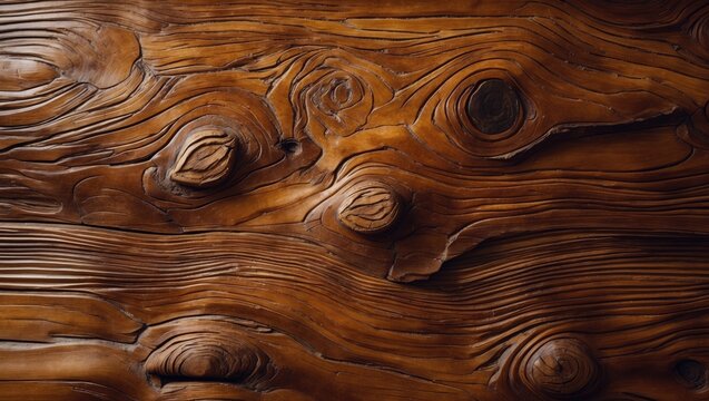 Intricate grain patterns on natural wood with rich brown tones and a combination of light and dark streaks.