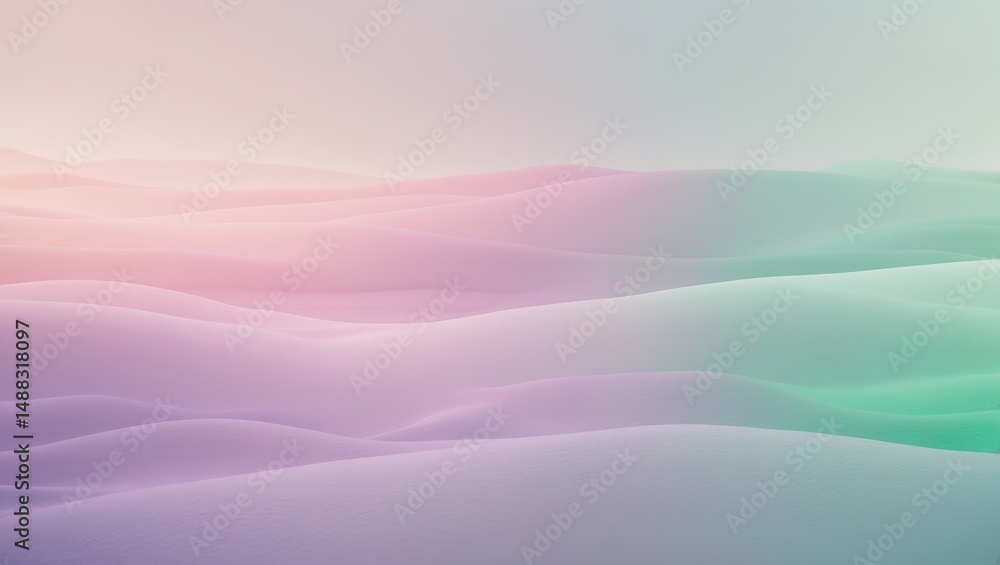 Poster A pastel color scheme with a smooth transition on a horizontal gradient background.