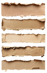 Rustic Torn Cardboard Transparent PNG for Vintage Craft and Design Projects