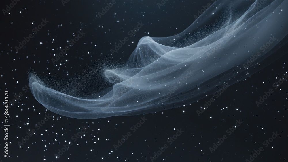 Poster abstract realistic dust hovering against a backdrop for overlay