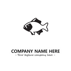 Obraz premium Fish silhouette logo company design vector illustration