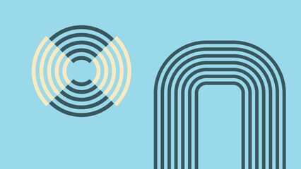 Obraz premium Modern Abstract Minimalist Artwork Background