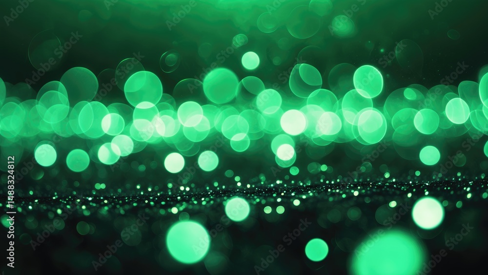 Poster abstract close-up of gradient background with sparkling bokeh dust particles